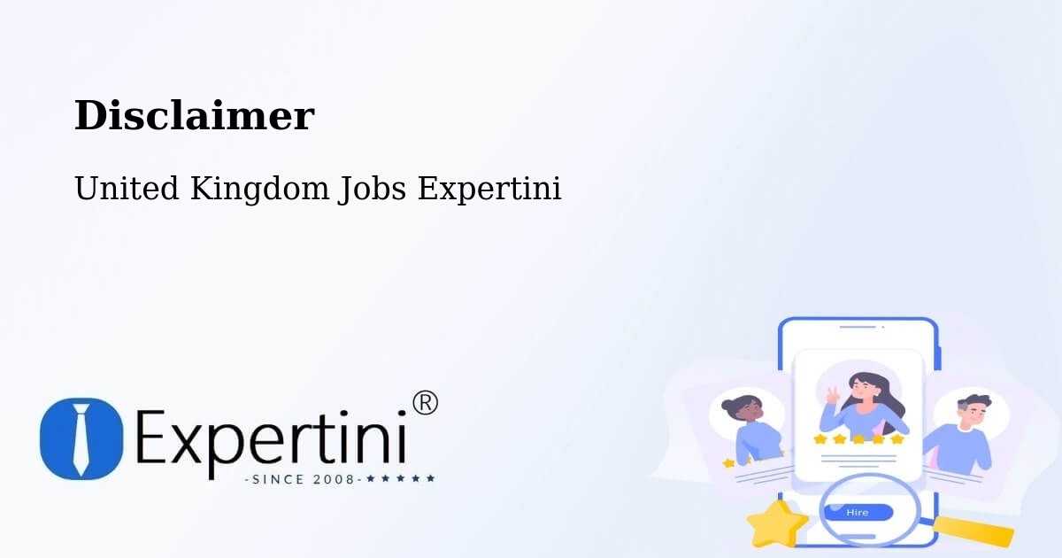 Disclaimer – Leek - United Kingdom Jobs Expertini